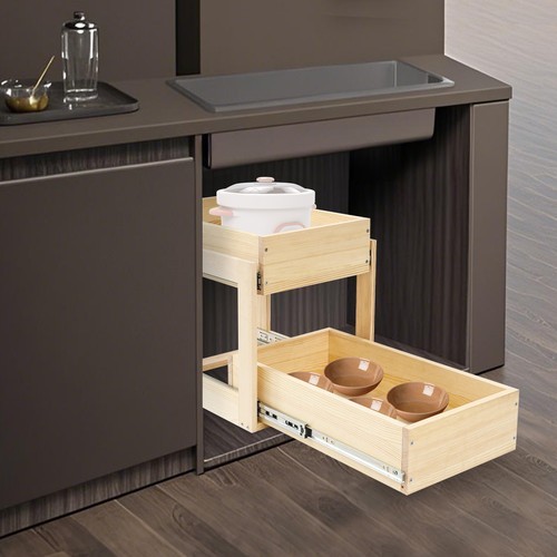 Pull-out Cabinet Organizer, Cabinet Organizer Drawer Shelves Storage for Kitchen