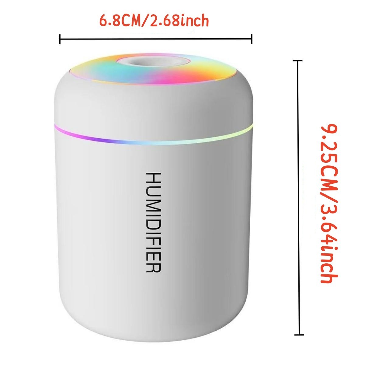Mini USB Air Humidifier Essential Oil Aroma Diffuser LED Mist Home Car