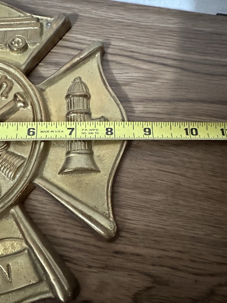 Brass Fireman’s Logo, Hangable