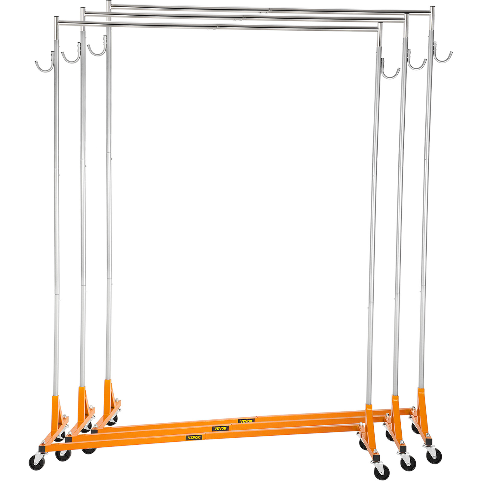 VEVOR Z-Truck Clothing Rack Rolling Garment Z Rack Lockable Casters Heavy-duty