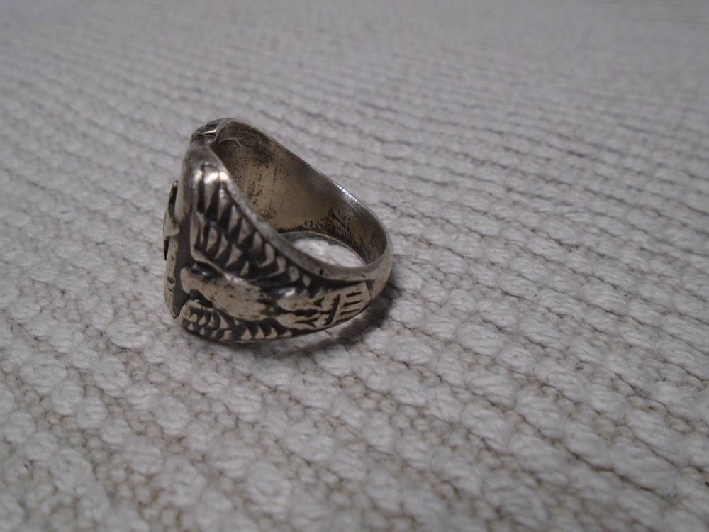 WW2 Army Air Corp Sterling Ring Size 8.5/17 Grams