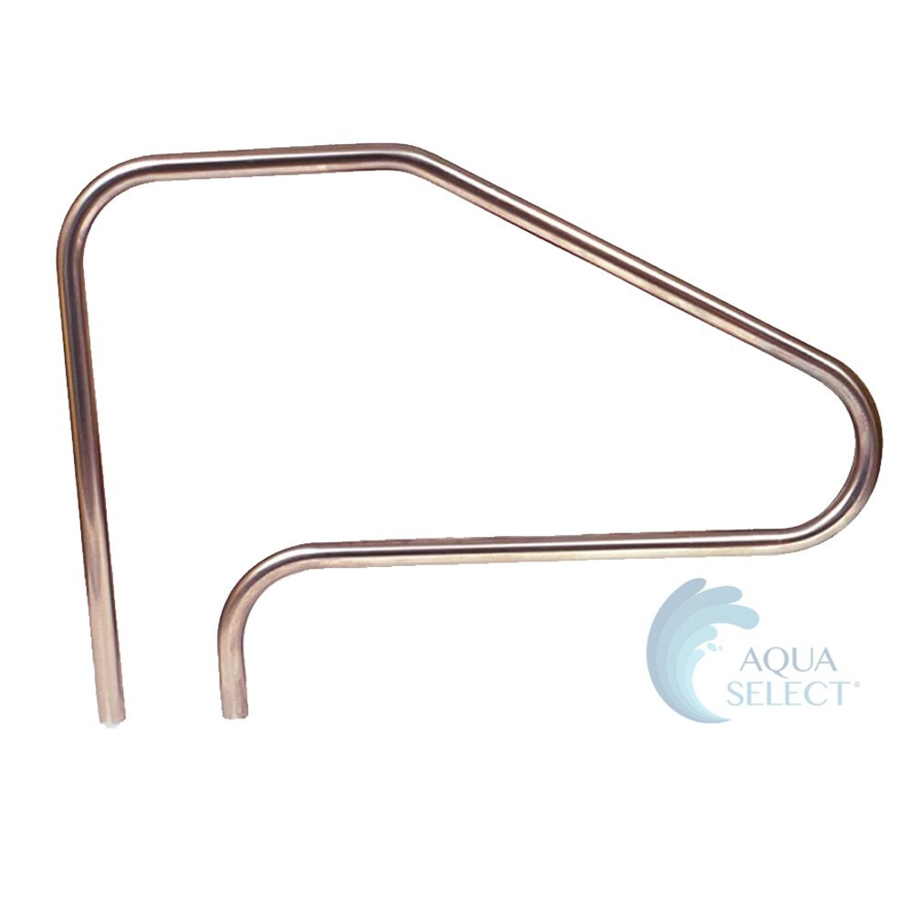 Aqua Select In-Ground Swimming Pool Stainless Steel Ladder Step Handrail