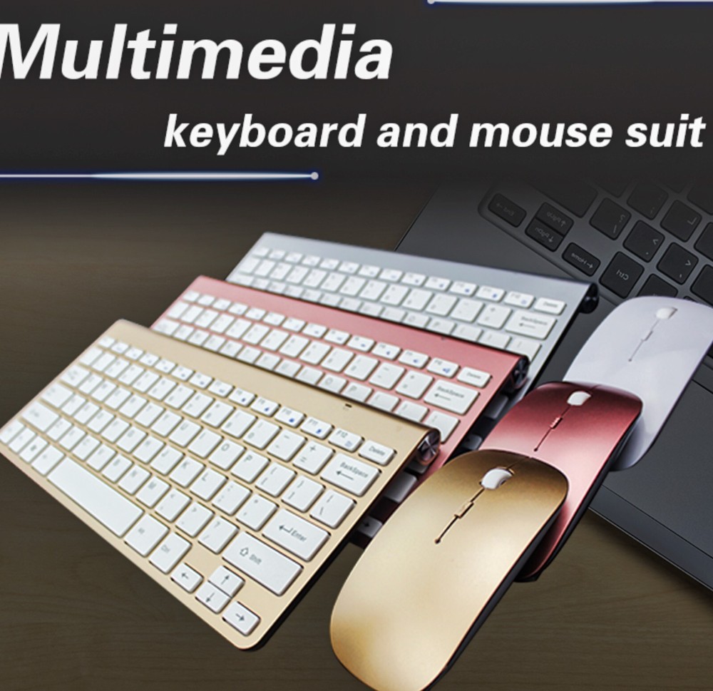 KEYBOARD MOUSE SET MINI WIRELESS WATERPROOF 2.4G COMPATIBLE iOS WINDOWS ✅BK04✅