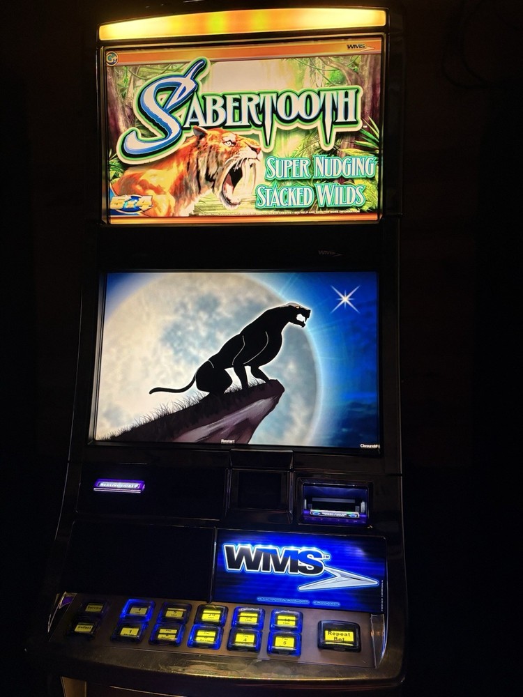 WMS BB2 SABERTOOTH SLOT MACHINE SOFTWARE GAME CARD ONLY NUDGING WILDS FUN TESTED