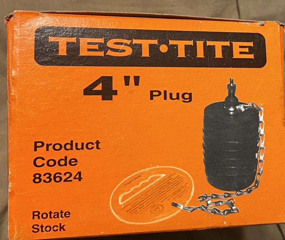 Test-Tite 83624 Pressure Relief Pneumatic Test Plug 4"