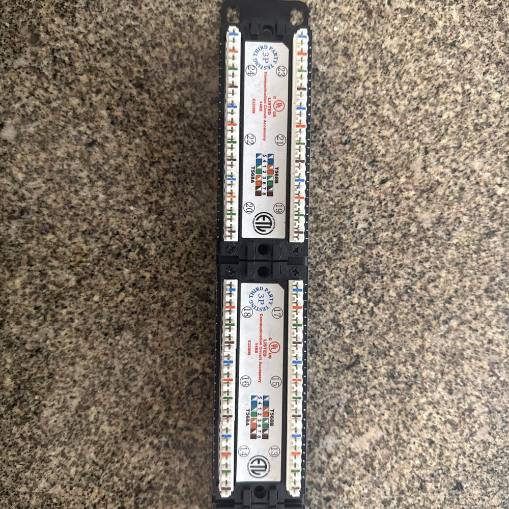 DataComm Electronics CAT5e 24 Port Patch Panel