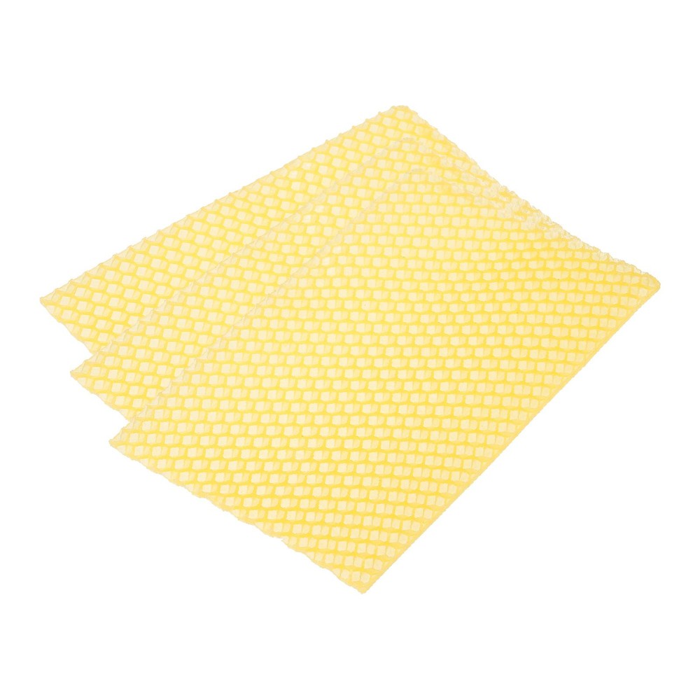 10 Pcs Wax Foundation for Bee Frames, Beehive Foundation Sheets Yellow