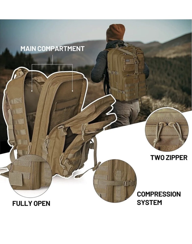 WINCENT Multi Function Military Tactical Assault Backpack w/Double Stitch ✅🔥✅