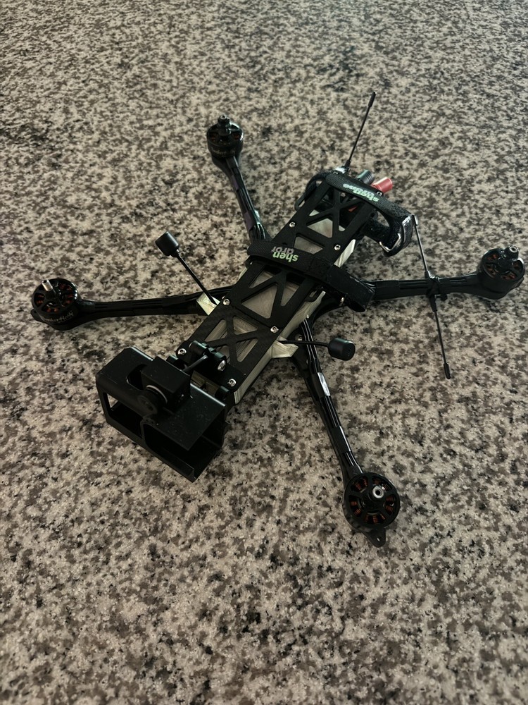 FPV DRONE Shendrones 7" Legato 6s long-range, *waterproof* drone, includes props