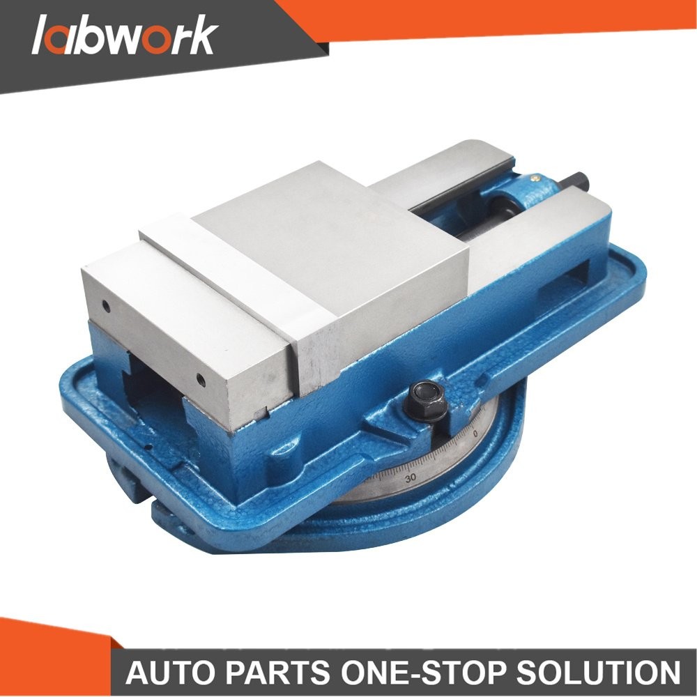 Labwork 6" Bench Vise Lockdown Milling Machine Vise W/ Swiveling Base Lock Vice