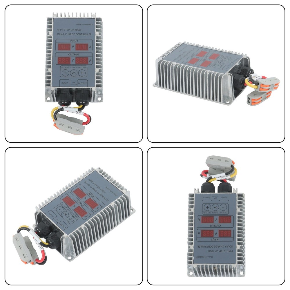 High Power MPPT Solar Controller 400W 24-85V Boost Backlight Display Waterproof