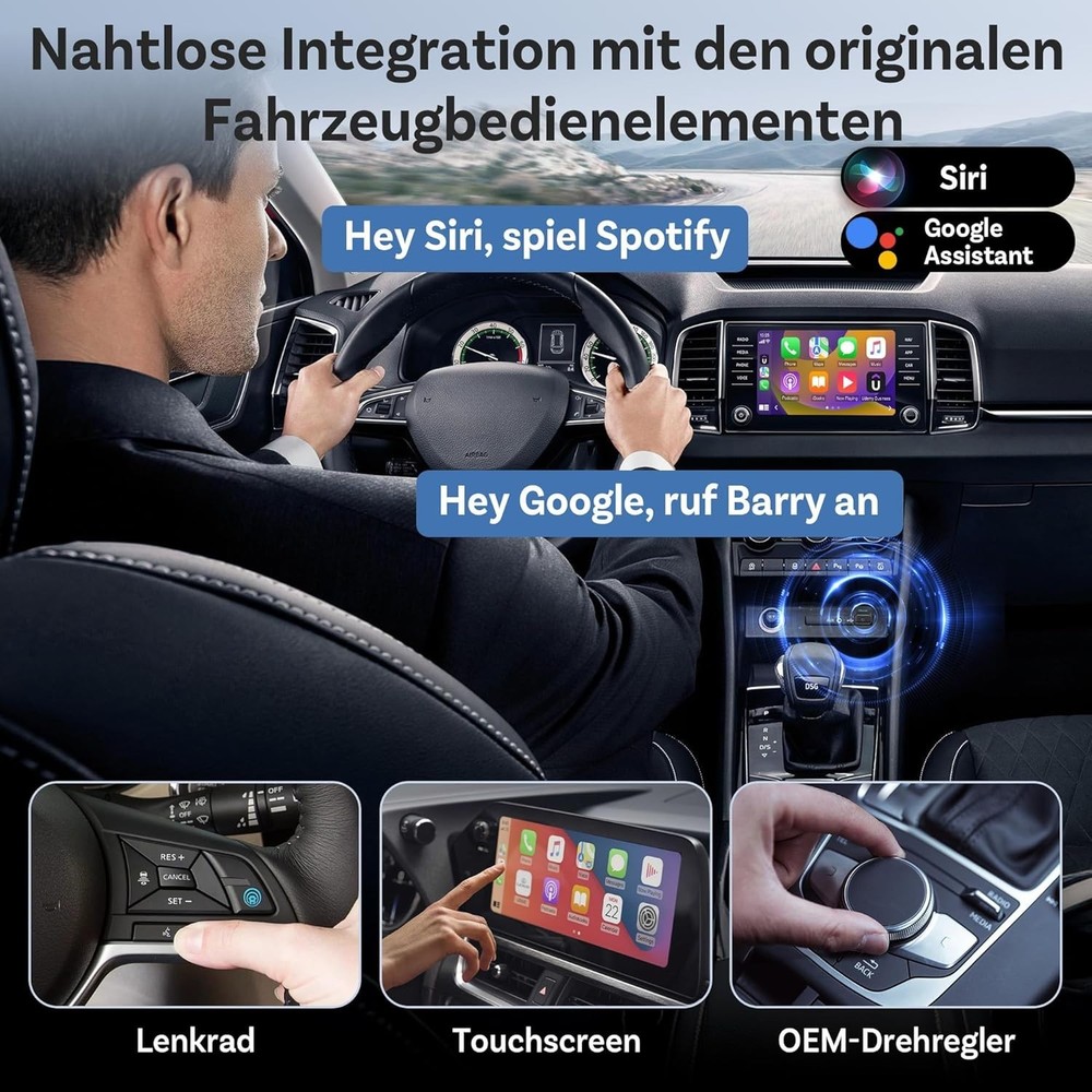 Ottocast Mini Pico Mini Core Wireless CarPlay & Android Auto Adapter WiFi 6