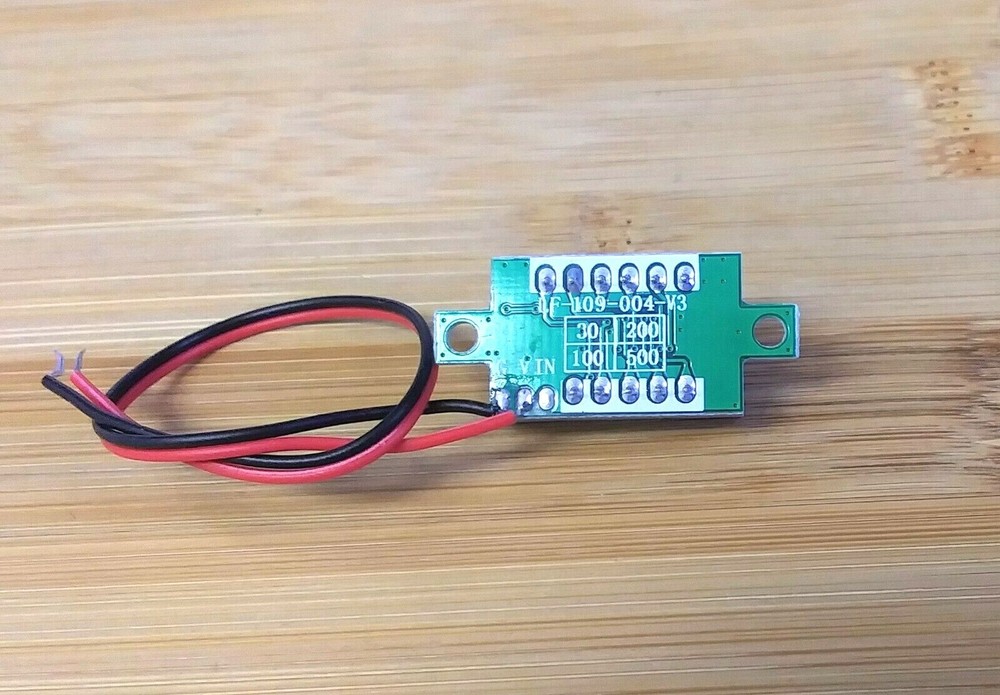 BBT 2 Wire Red LED 2.5 to 30 VDC Mini Digital Volt Meter