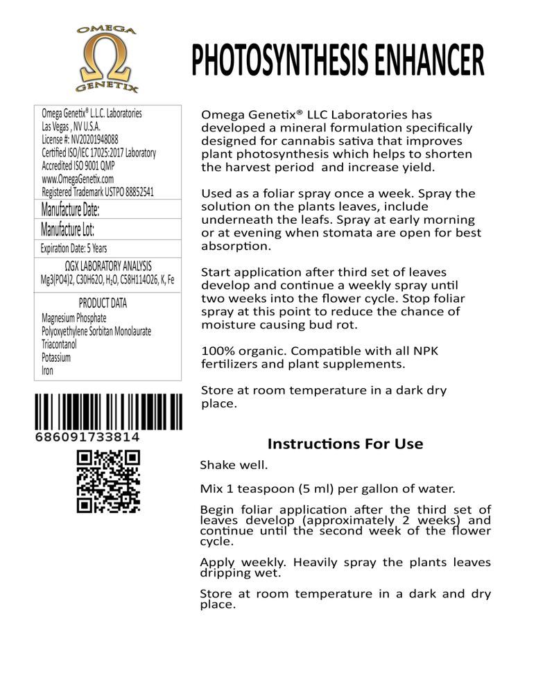 Photosynthesis Enhancer