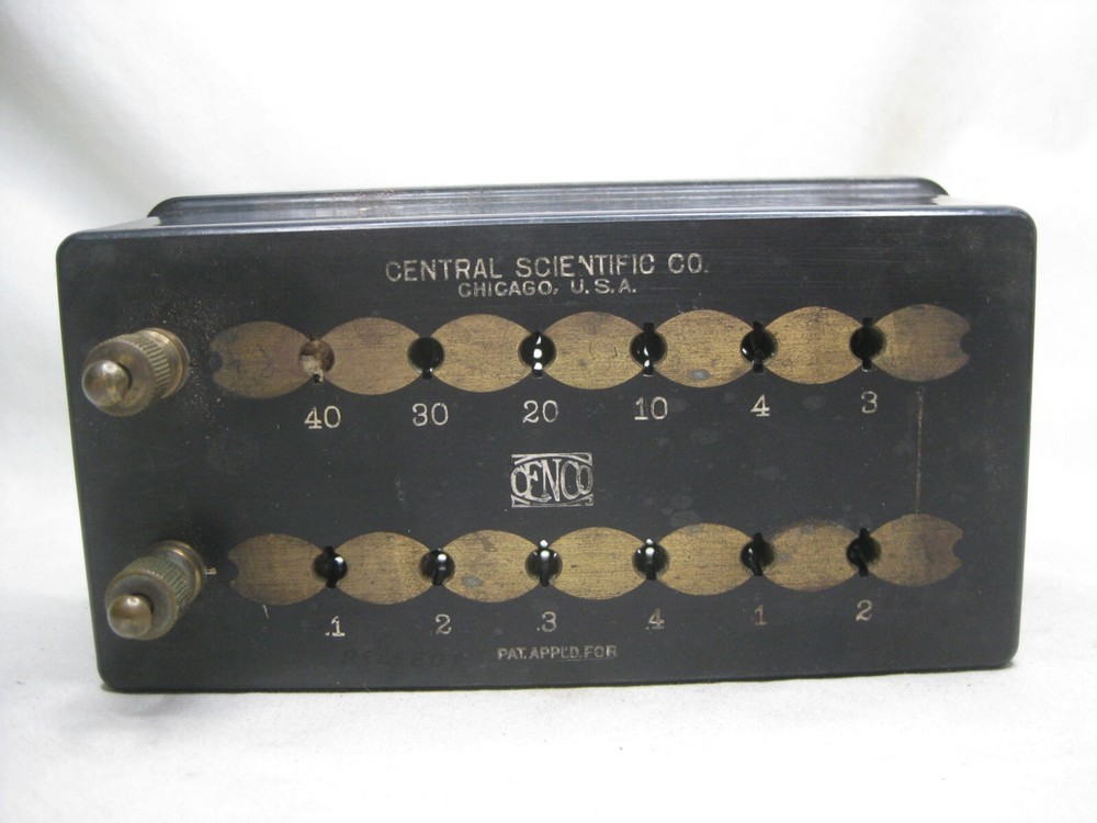 vintage CENCO Central Scientific Co resistor box electrical component