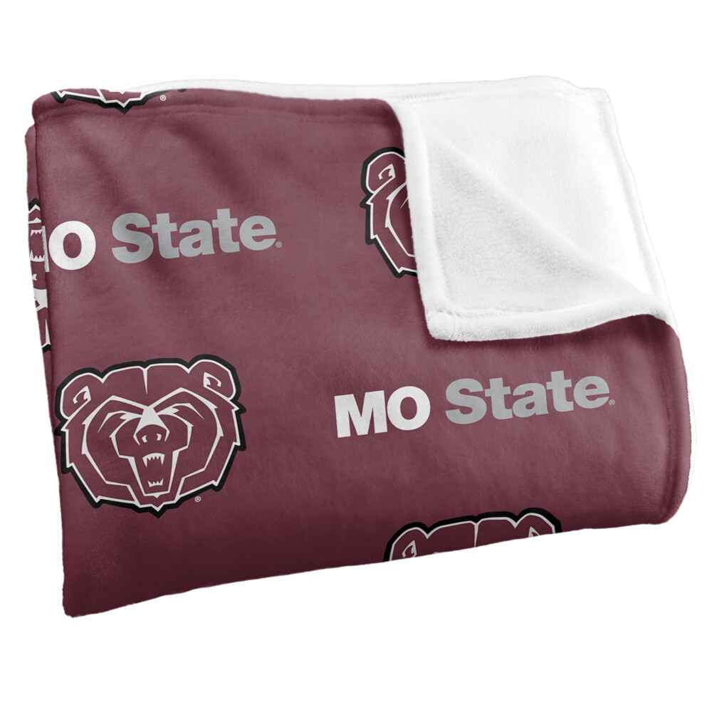 Missouri State University Logo Pattern Silky Touch Super Soft Throw Blanket