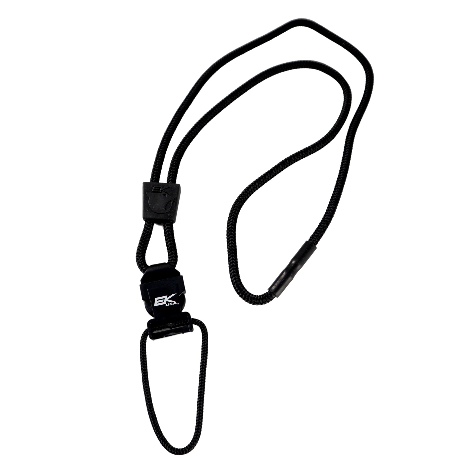 Black EK Lanyard Plus w Detachable Soft End (10252) by EK USA - Heavy Duty Nylon