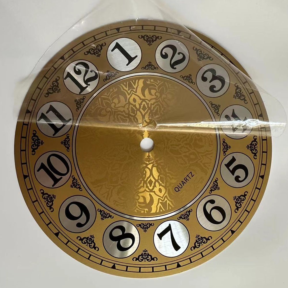 Arabic Numbered Aluminium Wall Clock Face Perfect for Creative DIY Designs