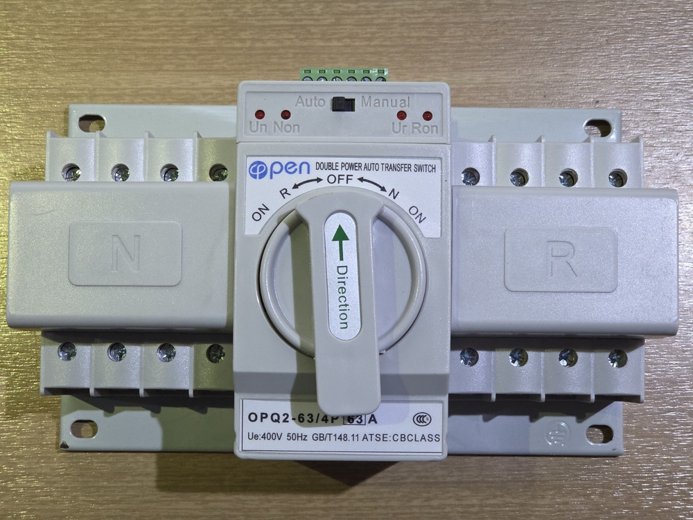 Generator Auto Transfer Switch - 3 phase or 1 phase operation 63A 400V 240V