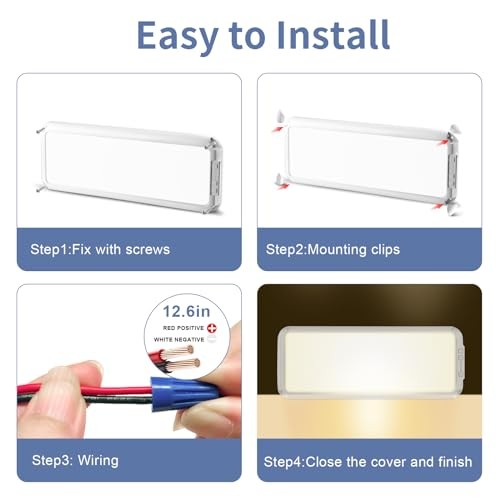 RV LED Interior Light 1500 Lumen 16.5" x 6.3", Thin 12Volt Ceiling White