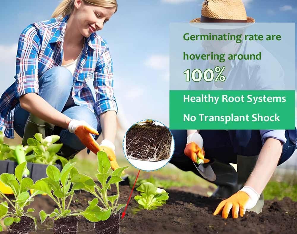 Handheld Soil Blocker Tool Kit 4 Cell Heavy Duty 2" Seed Starter Maker 1PC