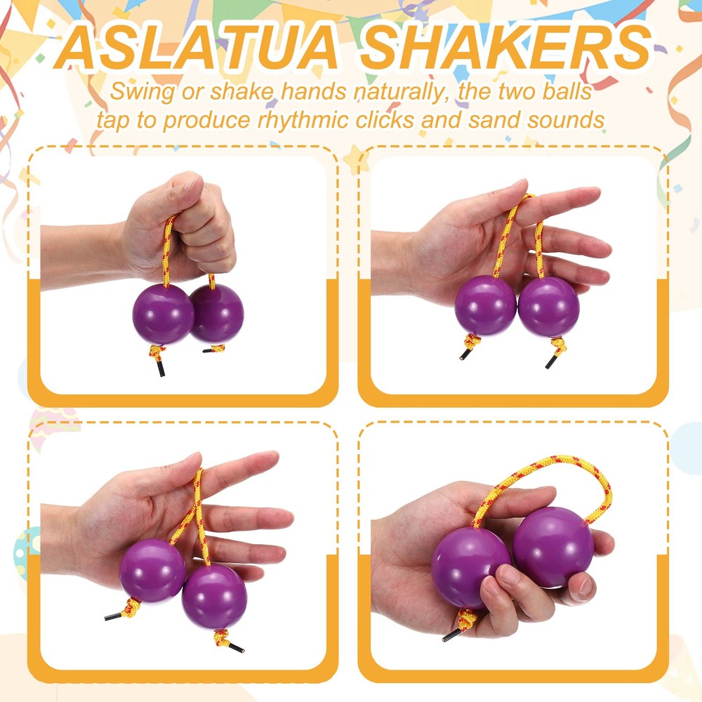2Pcs Kashaka Shaker Instrument for Parties Performances, Blue