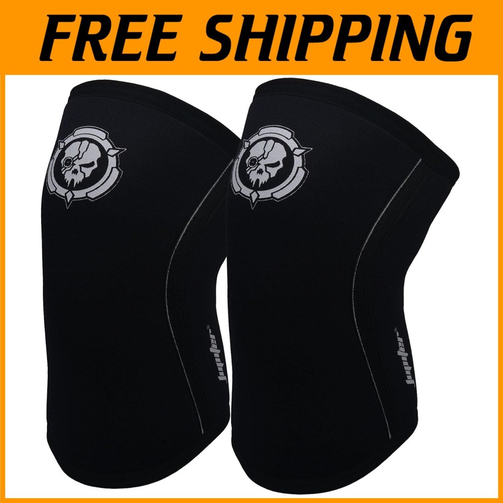 Knee Sleeves Pair - 7mm Compression Braces for Squats