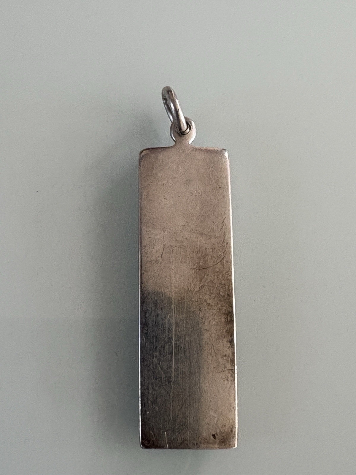 Vintage Sterling Silver Queens Jubilee Ingot Pendant 1.5” Long 16g /0.56 Ounces