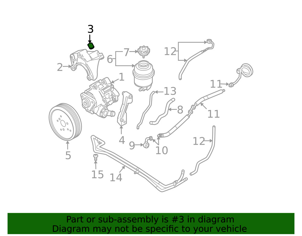 Genuine Audi Mount Bracket Bushing 068-903-147-H