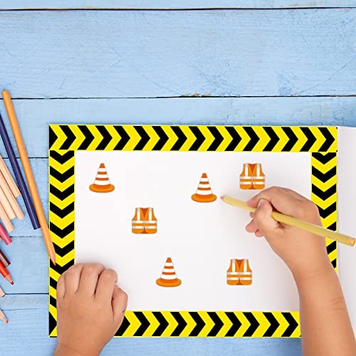 72 Pcs Construction Bulletin Board Borders Set Decoration for Trim