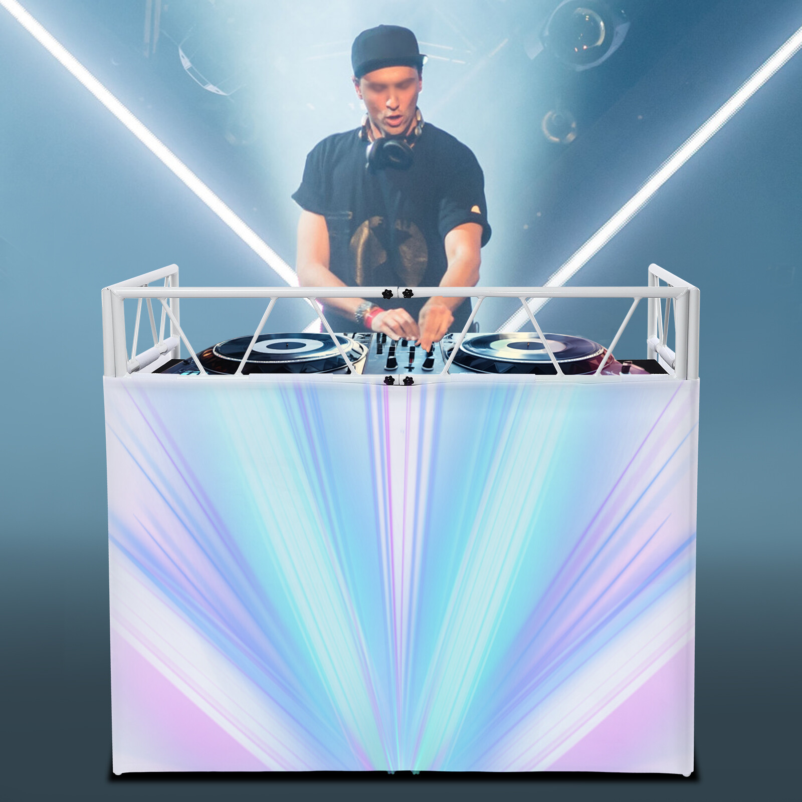 Aluminum Visualizer Standing DJ Table, DJ Controller Stand, DJ Table Station