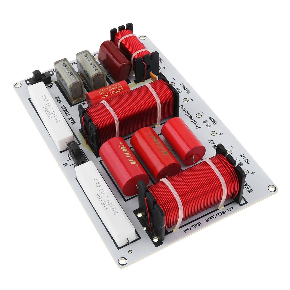 3 Way Audio Speaker Frequency Divider 350W Hi-Fi Crossover Filter Module Board