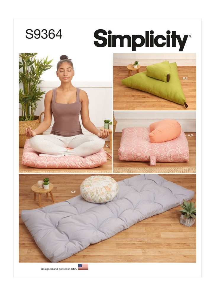 Simplicity Sewing Pattern Meditation Cushions - S9364