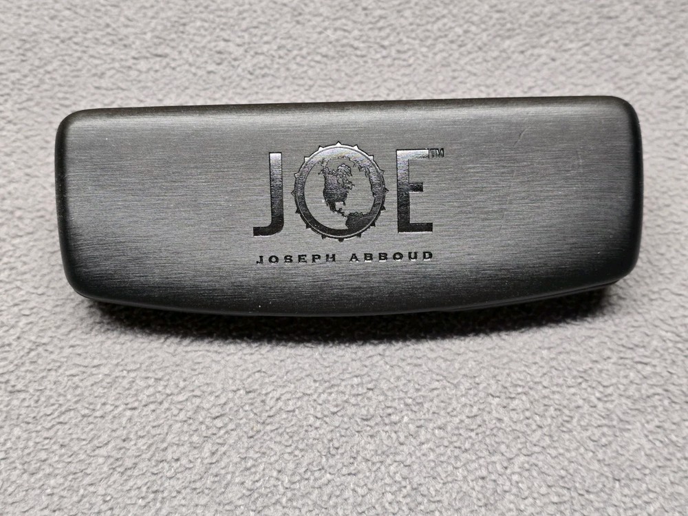Joseph Abboud Clam Shell Black Eyeglasses Case Preowned