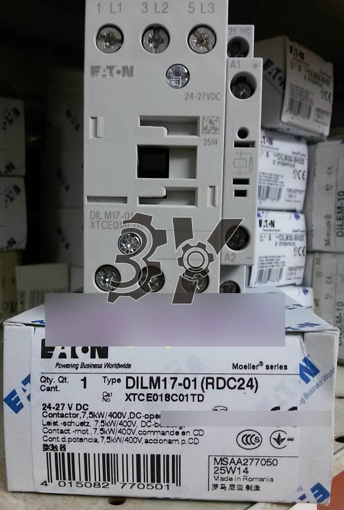 1PCS NEW Eaton Contactor DILM17-01(RDC24)