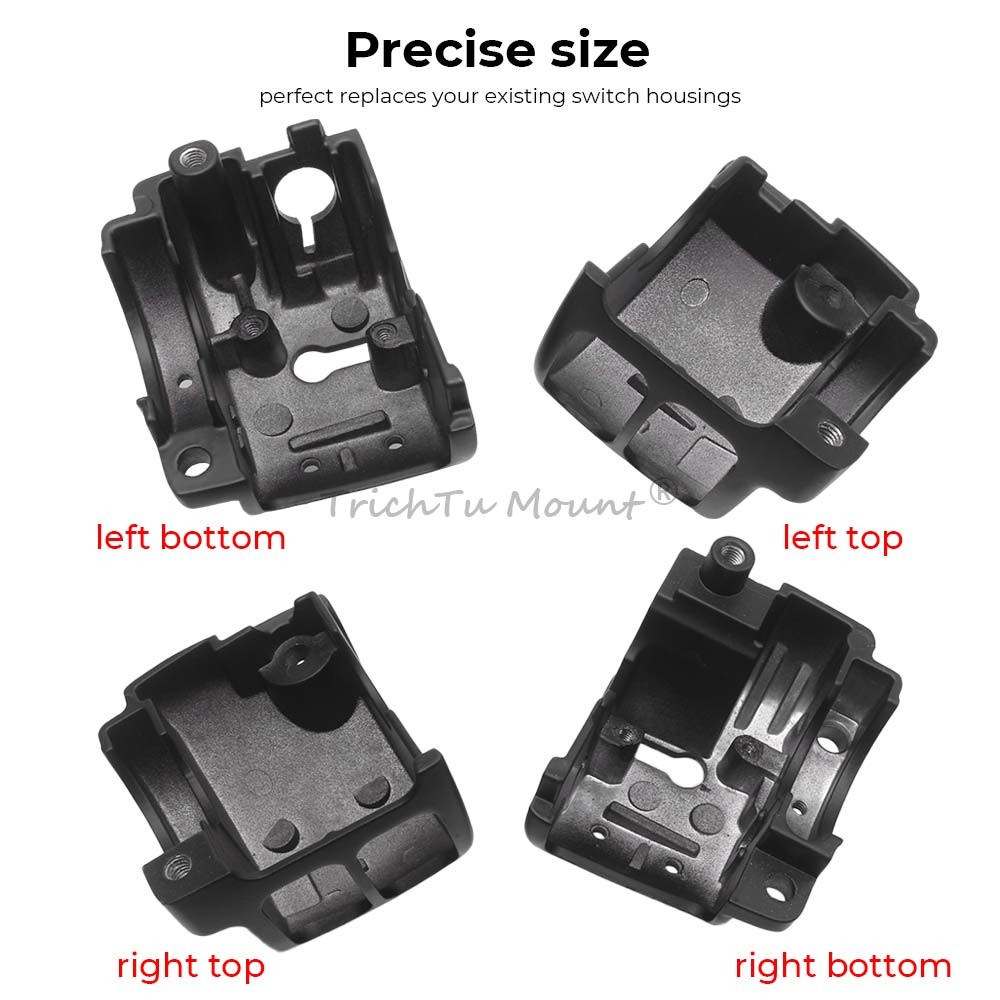 Handlebar Switch Housing Covers Hand Control Button Caps For Harley Dyna Softail