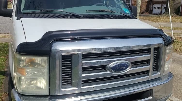 AVS BugFlector Hood Protector Bug Shield Deflector for 08-24 Ford E350 E450 E150