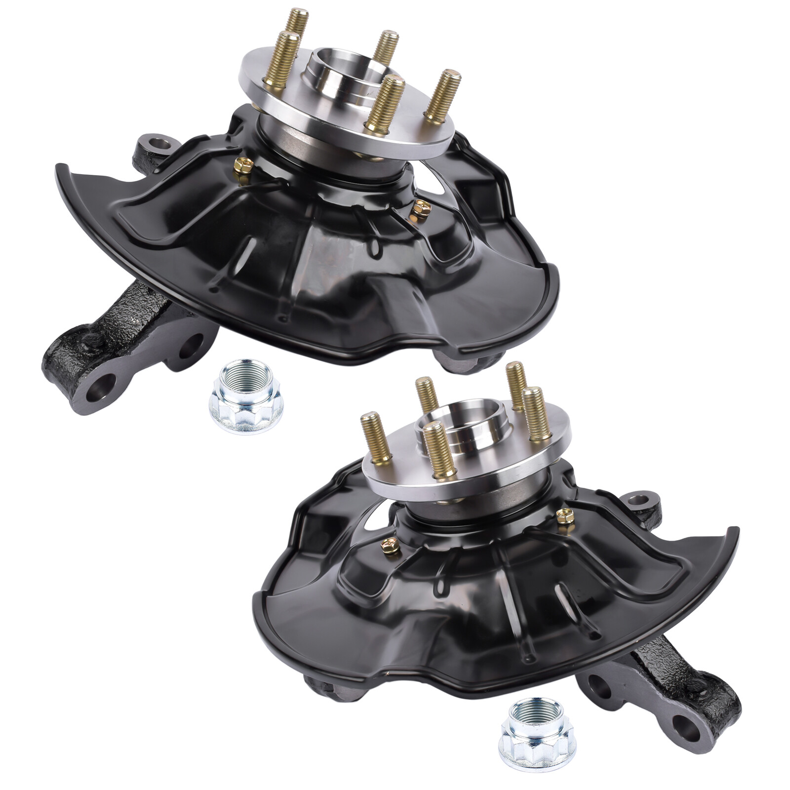 Pair Front Wheel Bearing Hub Knuckle Assy for 14-18 Toyota Corolla 1.8L 698-476