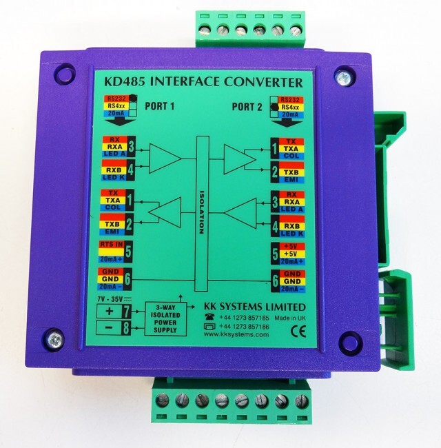 KK Systems KD485 Interface Converter 7...35VDC -used-
