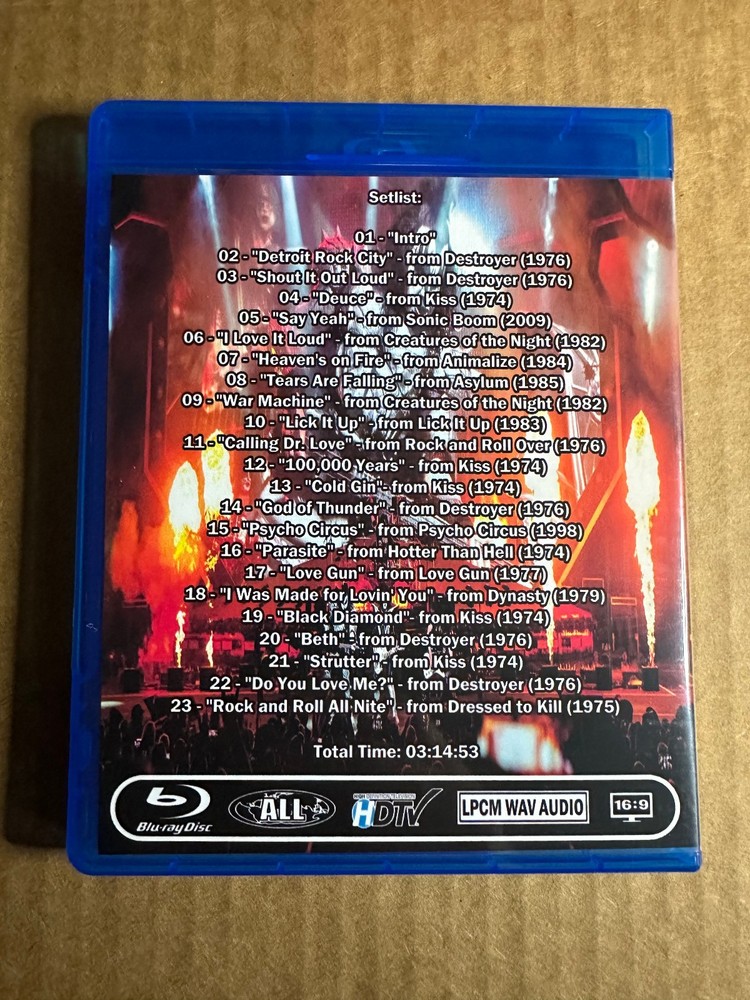 KISS - Goodbye Live New Year's Eve 2020 Blu-ray Gene Simmons Paul Stanley