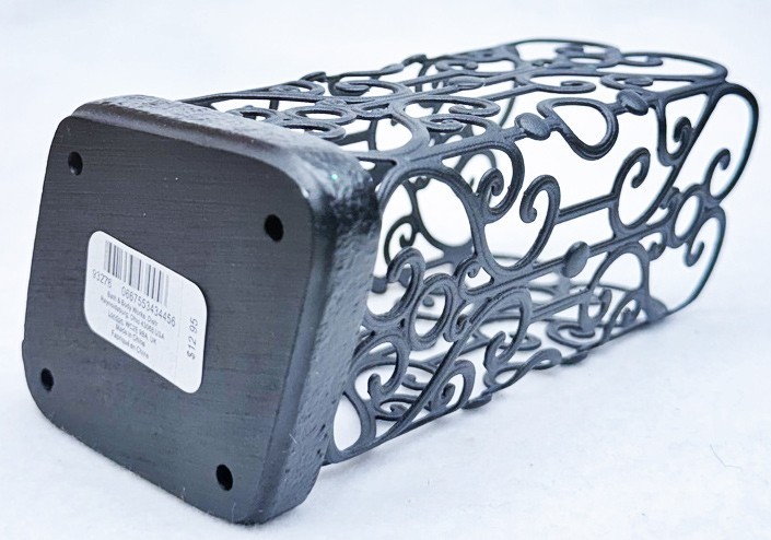 2 Bath Body Works BLACK METAL GATE Foaming Hand Soap Holder Sleeve Metal Decor