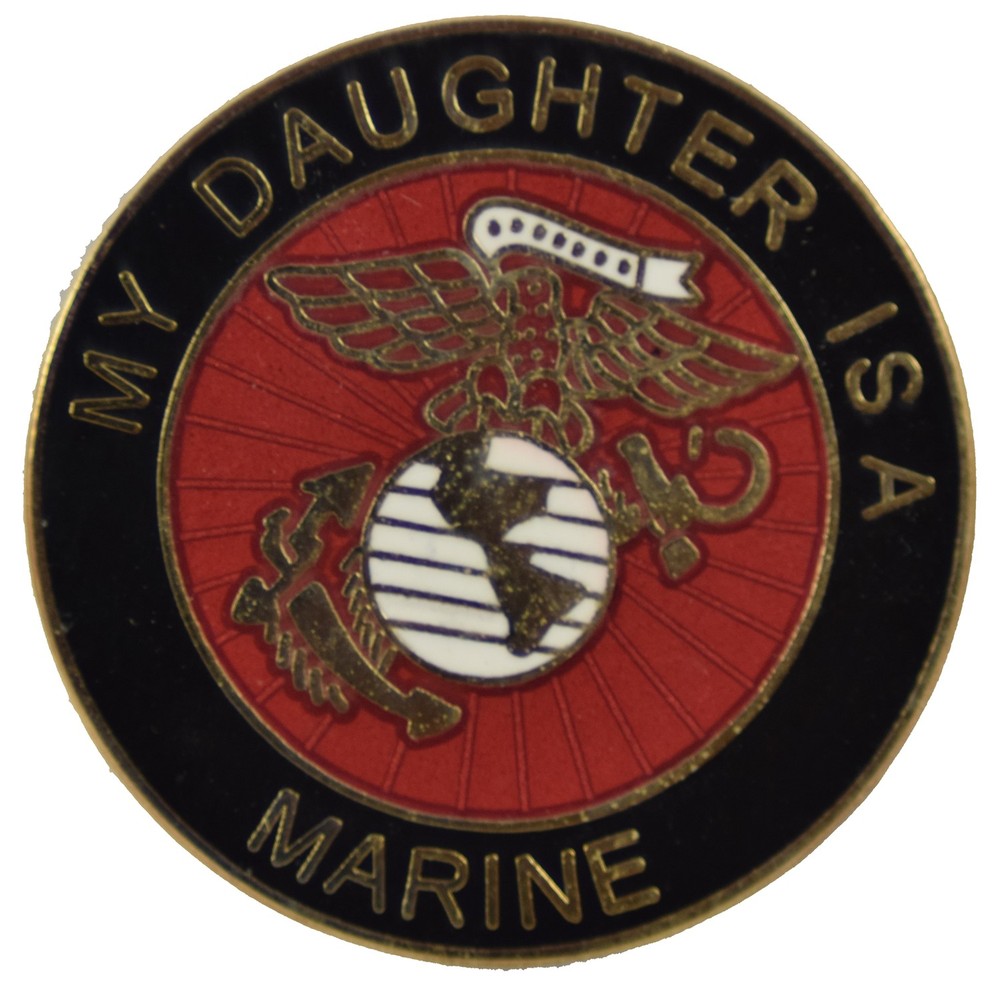 MY DAUGHTER IS A MARINE HAT PIN