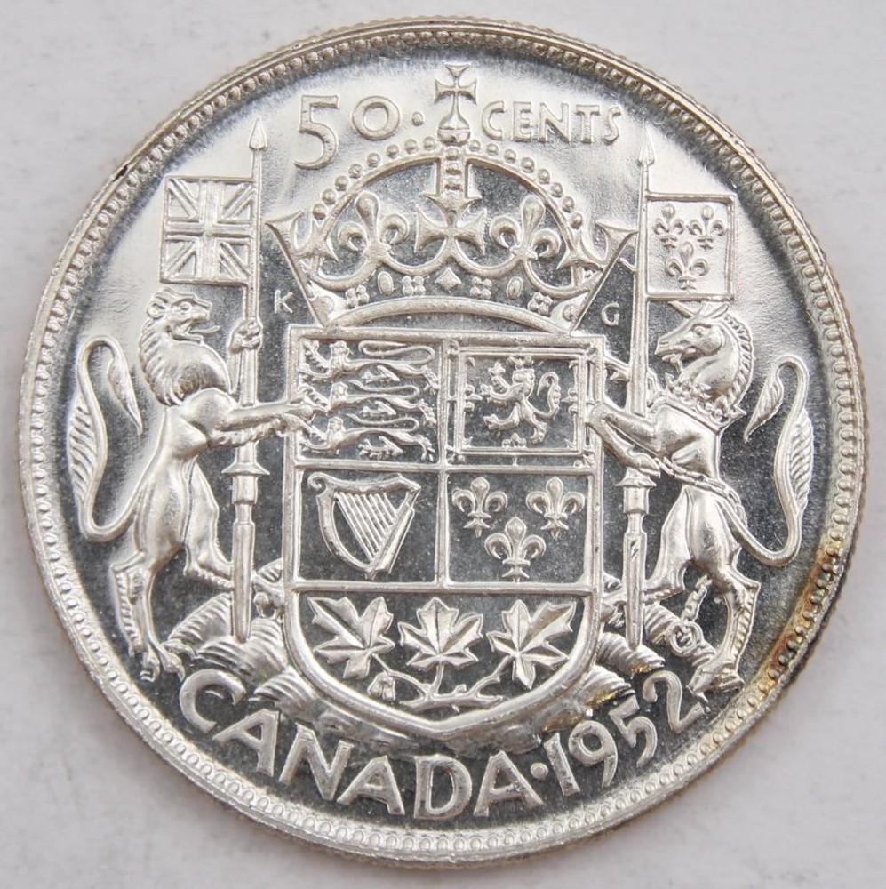 1952 Canada 50 cents very nice Choice UNC+