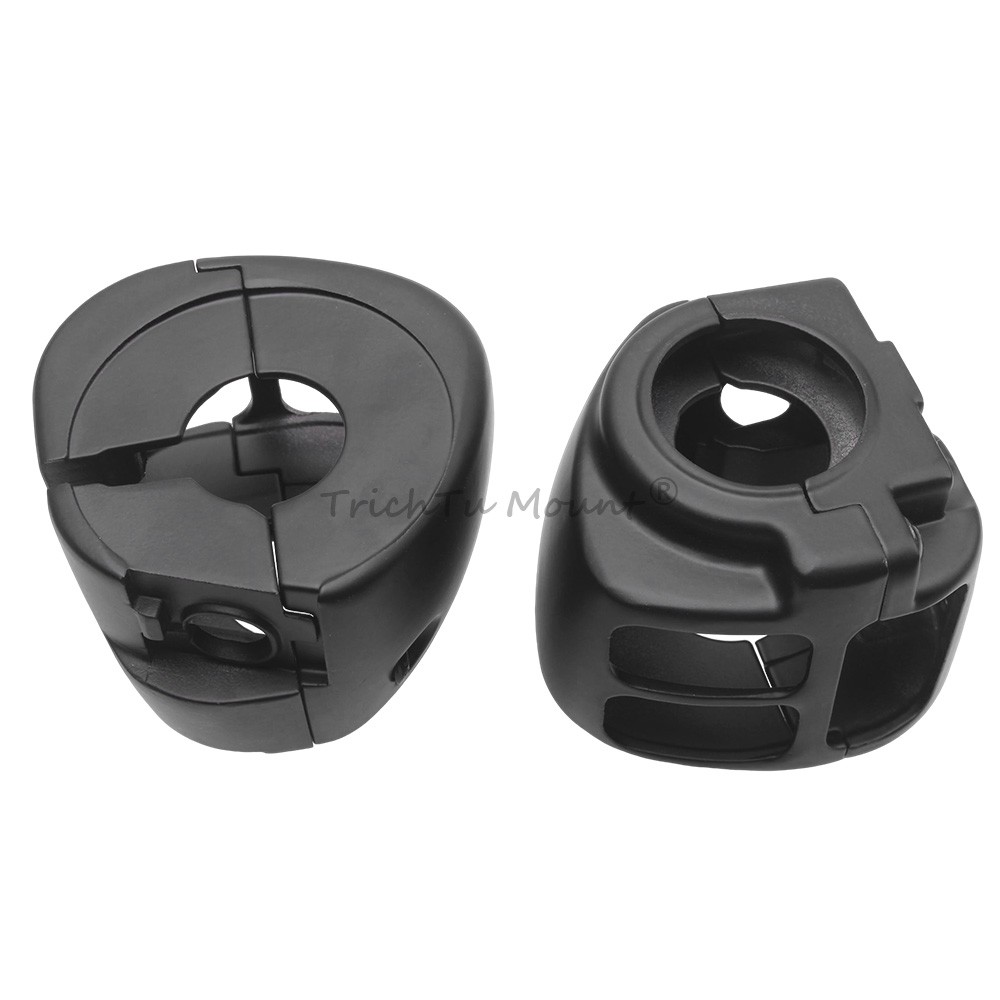 Handlebar Switch Housing Covers Hand Control Button Caps For Harley Dyna Softail