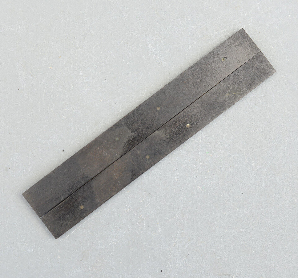 Vintage Ebony Brass Parallel Ruler Maritime Technical Drawing Architect 6''