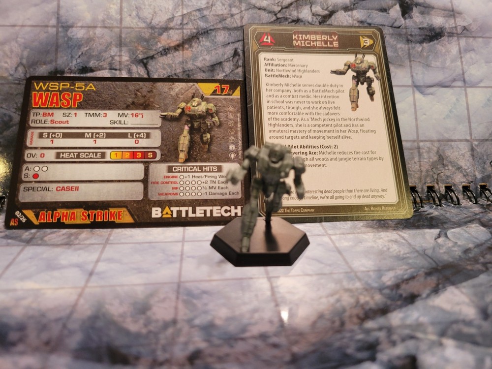 Battletech Wasp Mech + Pilot Cards - Alpha Strike Box Set