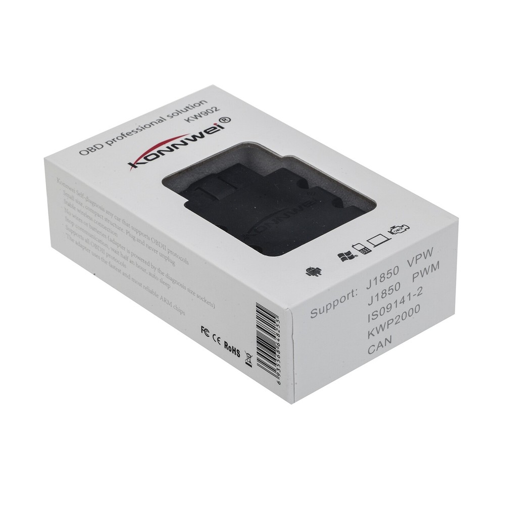 Bluetooth OBD2 OBDII ELM327 Automotive Scanner For Android Torque Code Reader