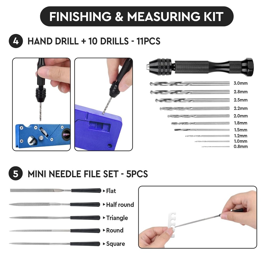 Versatile 50-Piece 3D Printer Tools Set - Includes Wire Cutter & Deburring Tools