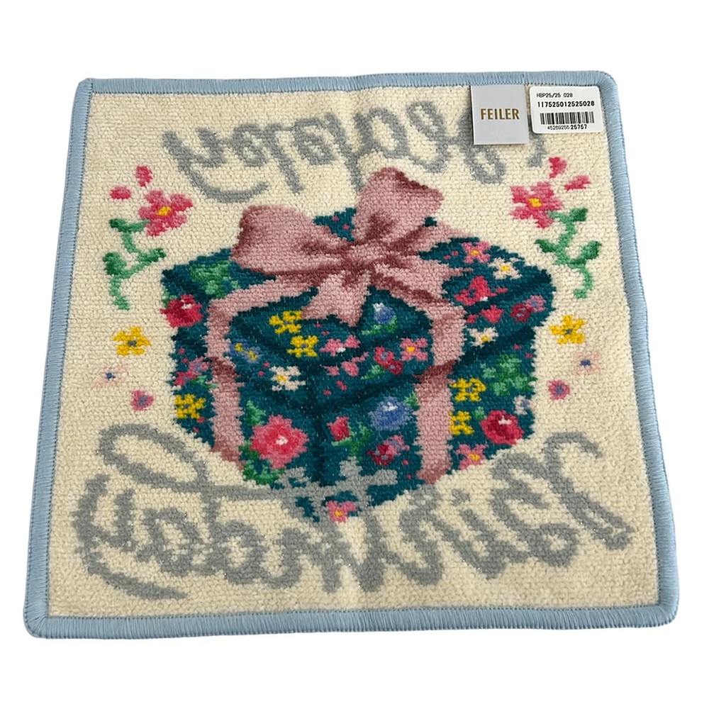 FEILER - Cream Pink Multi Cotton Accessory