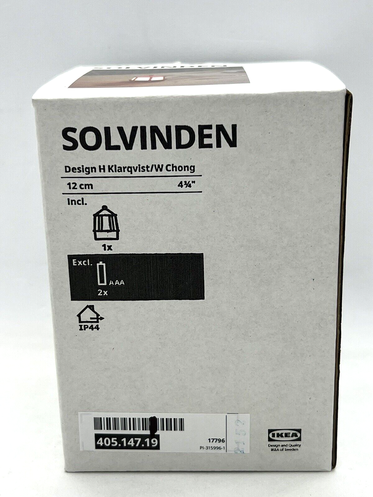 Ikea SOLVINDEN LED House Plastic Red 5 " Decorative Light New